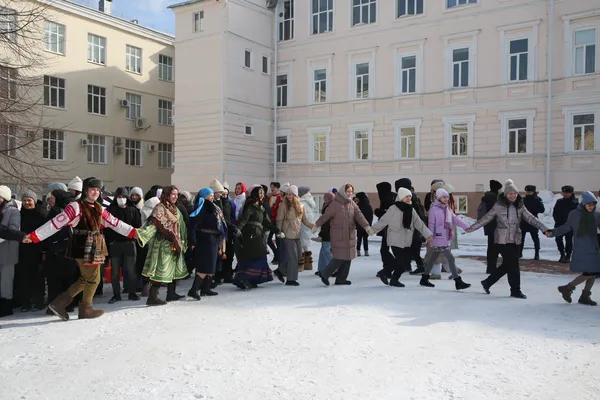 В Уфимском университете  прошел традиционный праздник «Проводы зимы»