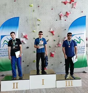 Артём Бондаренко – абсолютный победитель первого Чемпионата Башкортостана по параскалолазанию